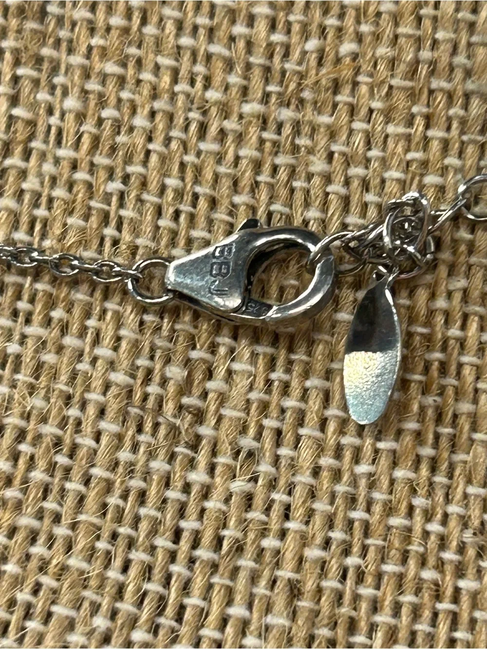 Beautiful Carolyn Pollack 925 chain and infinity pearl cz pendant